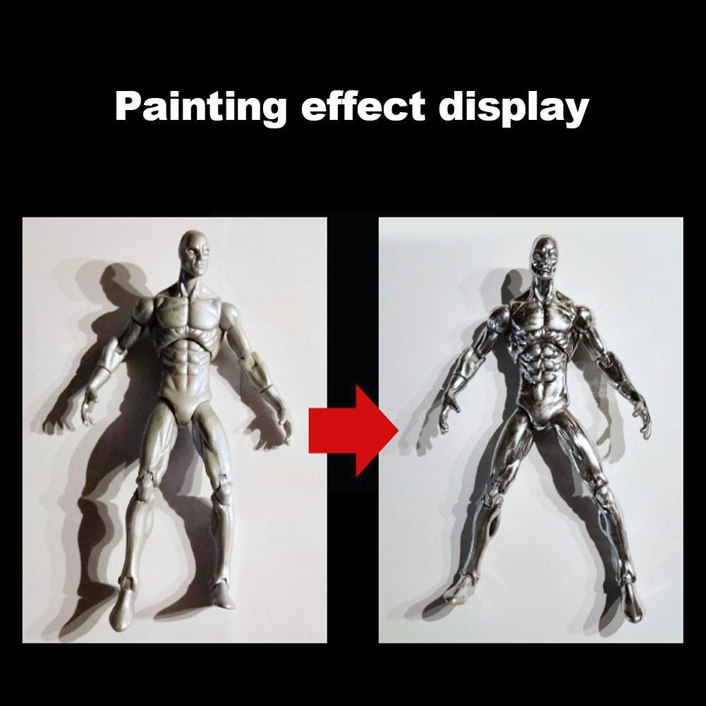 Mirror Pen Chrome-plated Marker Pen Reflective Paint Silver Highlight Liquid Plastic Marker Model Mirror Diy Electroplating D2L8