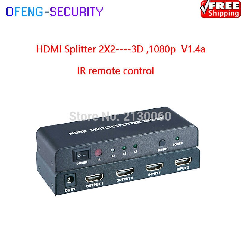 Hdmi 2x2, hdmi splitter 2x2, HDMI Splitter-3D, 4 K X 2 K V1.4b
