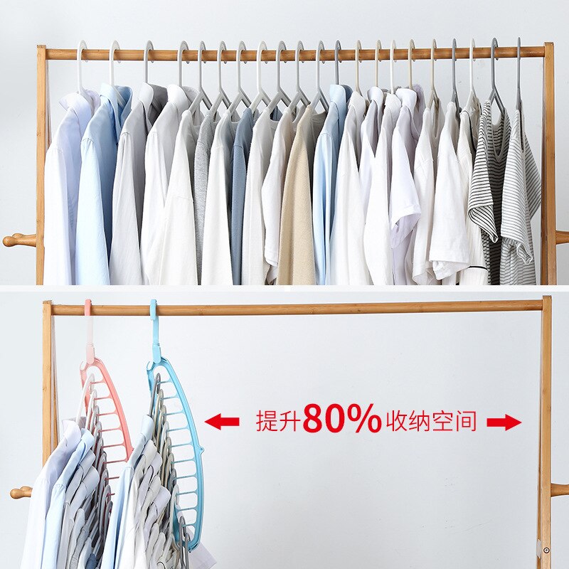 Nuttig Space Saver Wonder Magic Kleerhanger Kast Rekken Organizer Opknoping Jas Jurk Haken