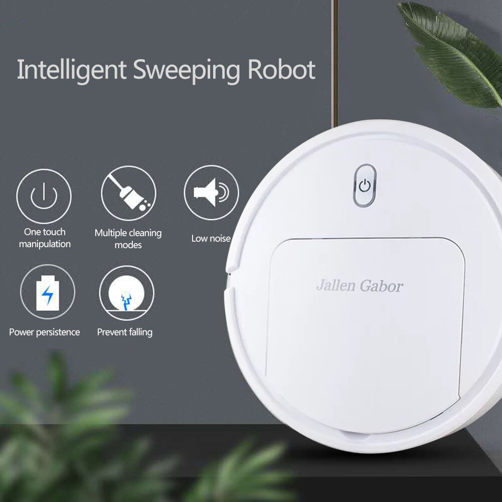 Usb oplaadbare slimme veger voor huishoudelijk gebruik, geluidsarm automatisch vegen, dweilen, reinigen, vloerstofzuiger, robot