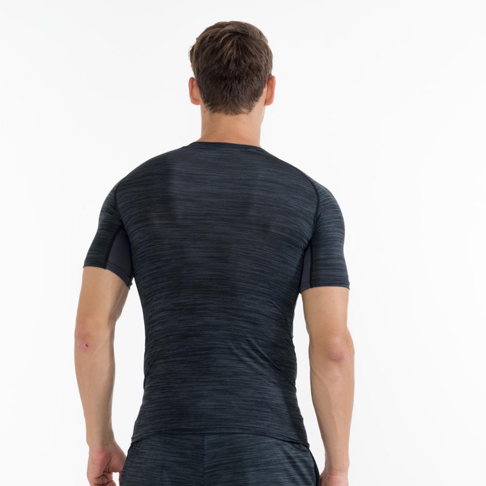 FANNAI Men's Slimming Shapewear Corset T-Shirt - Gym Workout Fitness Sportswear Running Shirt