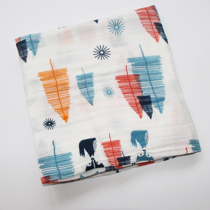Mousseline Katoen Gaas Badhanddoek 2 Lagen Baby Handdoek Baby Inbakeren Handdoek Ins Explosies Winkelwagen Zetel Deken: color 15