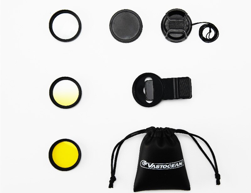 Aquarium mobiele telefoon camera spiegel zee zee 3 cilinder cilinder lens filter met macro lens spiegel spiegel koraal zee god: Paizhao jingzi 3