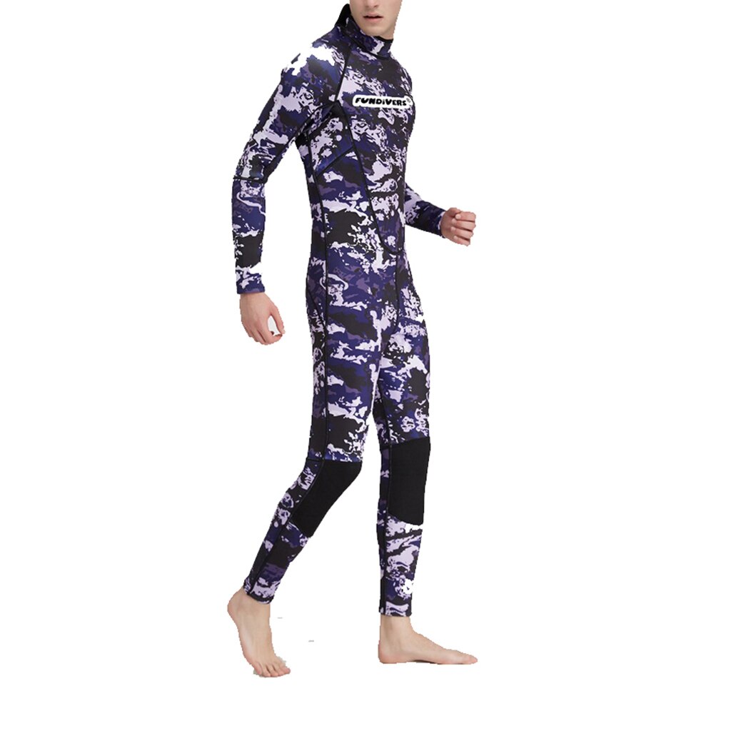 3mm Diving Suit Jumpsuit Long Sleeve Thermal Wetsuit Back Zip Wet Suit Skin