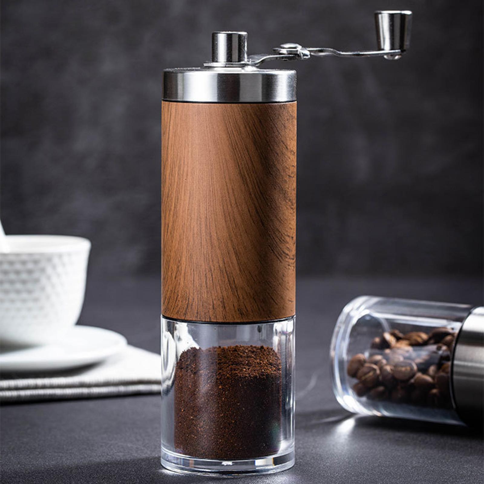 Manual Coffee Grinder Adjustable Hand Coffee Grinder Burr Grinder with Coffee Filter Espresso Grinder Hand Mill