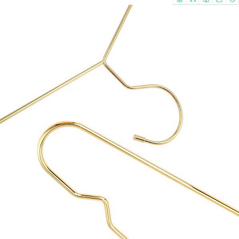 Hangerlink 42CM Gold Strong Metal Wire Hangers Clothes Hangers, Coat Hanger, Standard Suit Hangers(20 pcs/Lot)