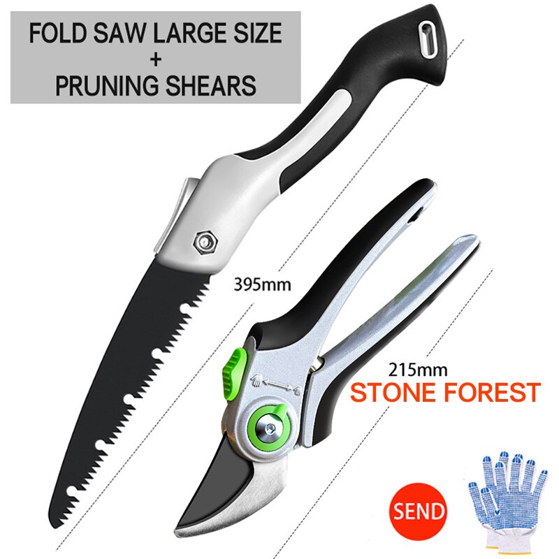 OMY Gardening Pruning Shears Which Can Cut Branches of 35mm Diameter Fruit Trees Flowers Branches and Scissors Hand Tools: Stone Set