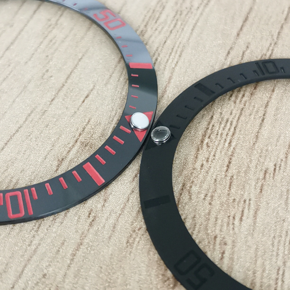 Nouvelle lunette de montre 30.5-38mm, lunette de montre en céramique pour hommes, accessoires modifiés, Inserts de montres pour horlogers
