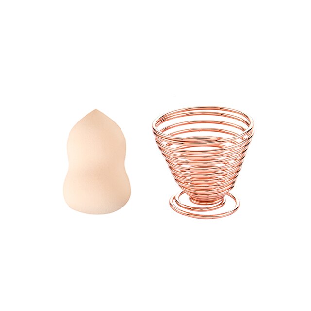 2 stuks/set cosmetische sponsjeshouder set professionele make-upspons foundation spons beauty tools accessoires water kalebasvormig: Stijl 15