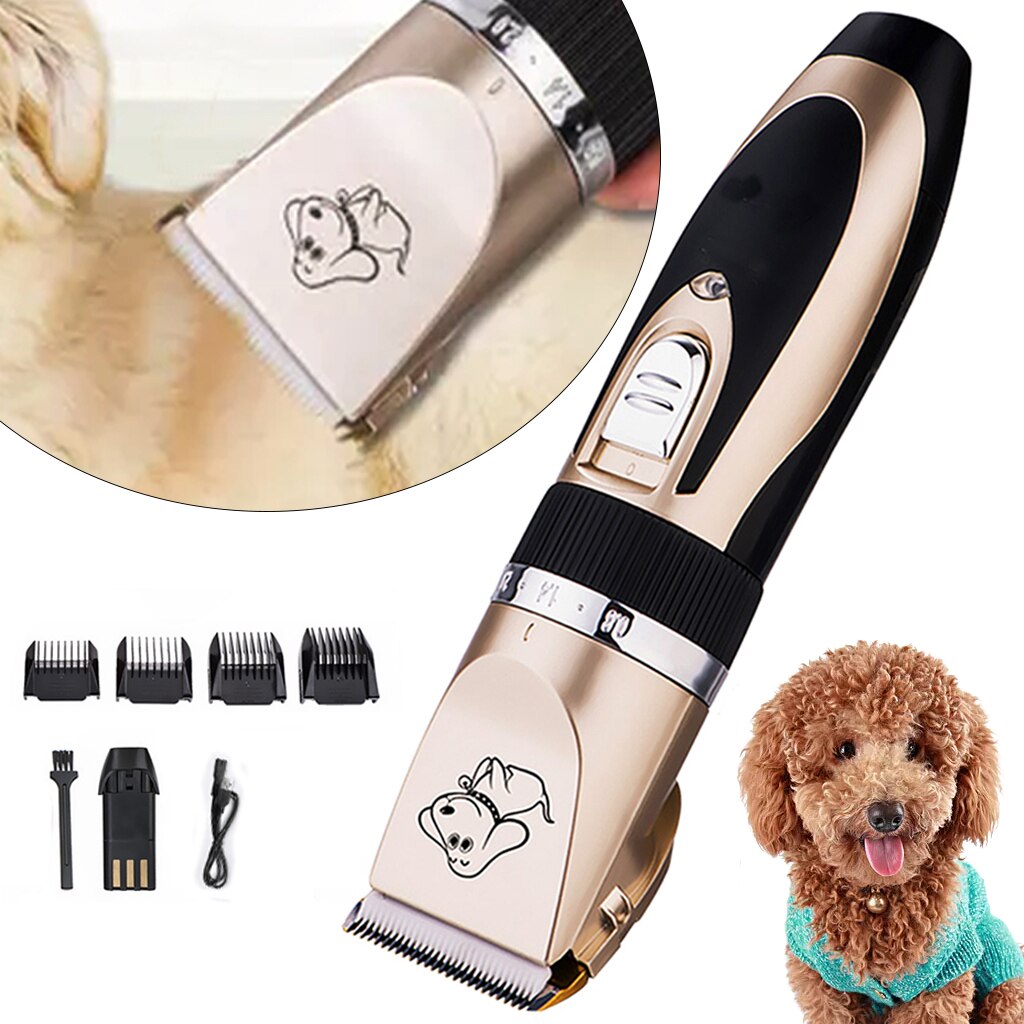 Rechargeable Low-Noise Pet Hair Clipper Remover Cutter Grooming Cat Dog Hair Trimmer Electrical Pets Hair Cut Machine