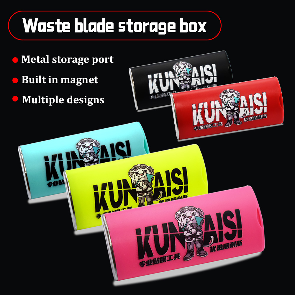 Metalen Afval Blade Opbergdoos Professionele Veiligheid Blade Verwijdering Box Auto Sticker Vinyl Cutter Gereedschap Opslag Container KUNAISI ﻿