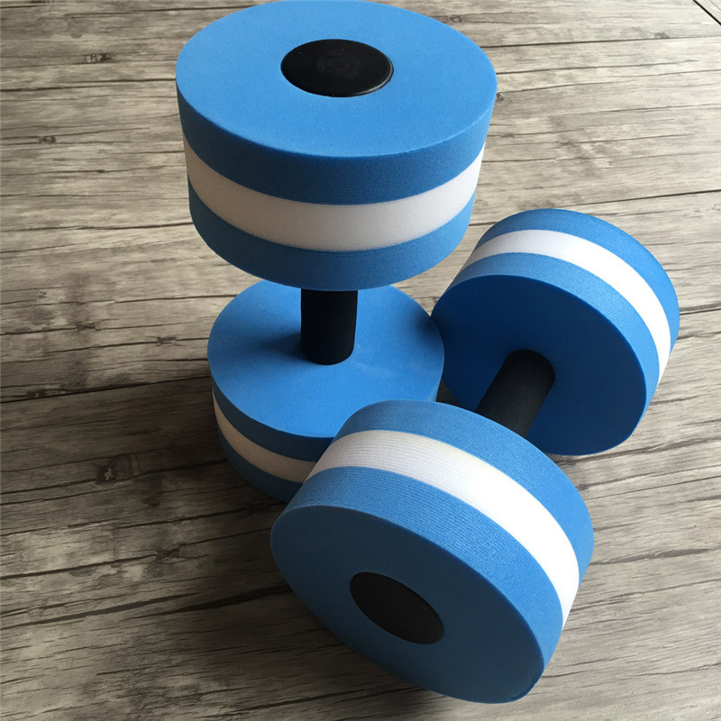 2pcs Water Aerobics Dumbbells EVA Aquatic Barbell Fitness Aqua Pool Exercise