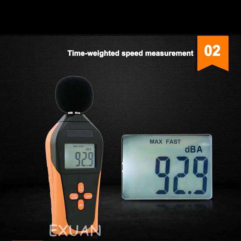 Medidor de ruído digital/mini medidor de nível sonoro/medidor de decibel db/verificador de volume de ruído/detector de ruído ambiental