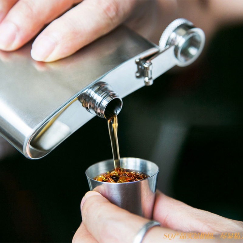 4/6Pcs/Set Travel Outdoor Practical Stainless Steel Cups Shots Set Glasses For Whisky Wine 30ml Portable Set With Case Ideal