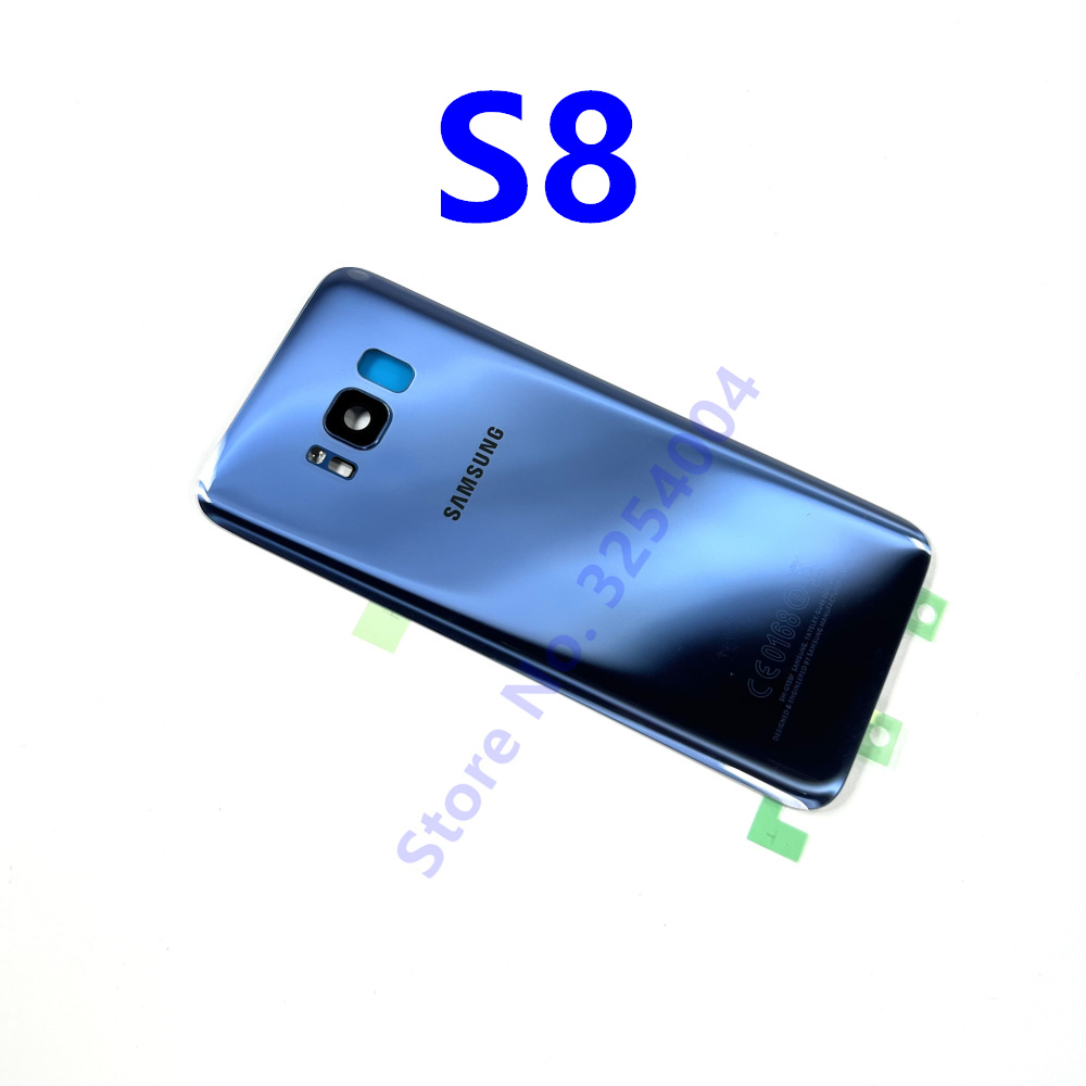S8 vetro posteriore per Samsung Galaxy S8 G950 G950F/FD coperchio vetro batteria pannello posteriore S8 Plus S8 + G955 G955F custodia porta posteriore: S8 Blue