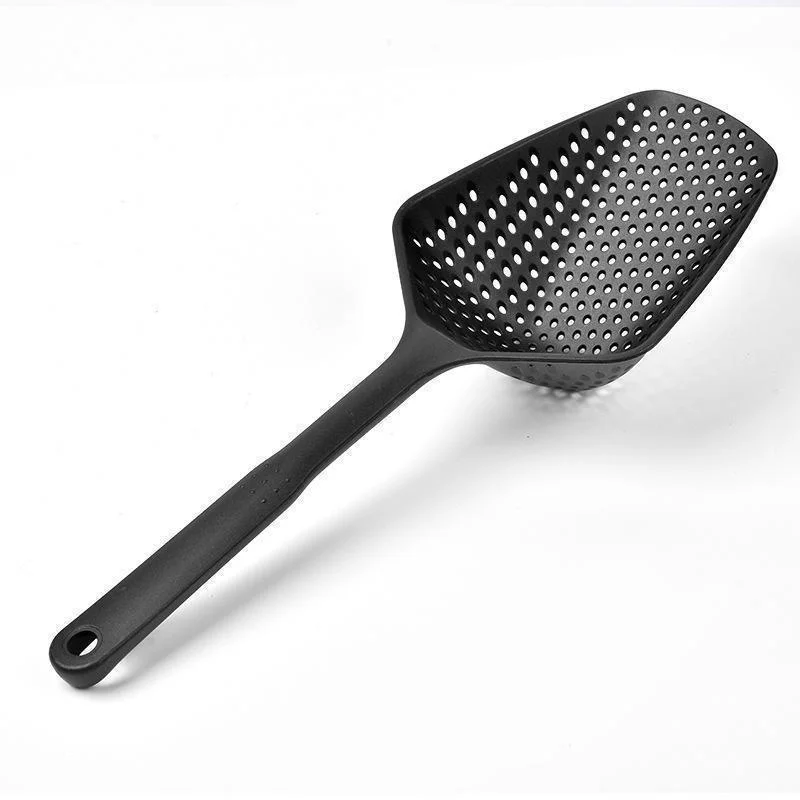 Schaufel Sieb, Küchensieb, Schaufel, Lebensmittelablauf, Schaufel, Nylon, geschlitzter Skimmer mit Griff für Küche, Kochen, Backen, Abfluss: Default Title