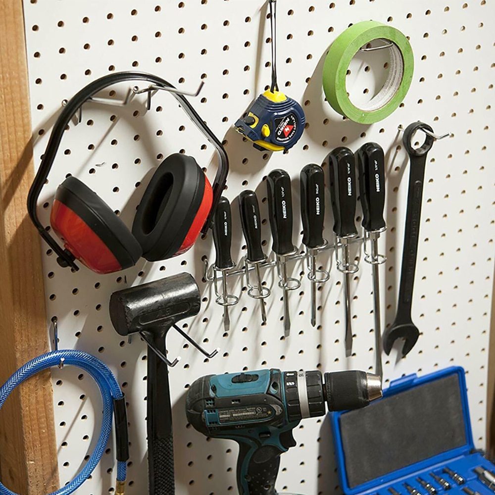 80 st pegboard krokar sortiment hem förvaring krokar peg board verktyg hängare set garage kök verkstad arrangör verktyg krokar