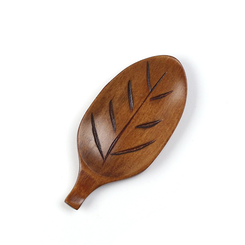 Palillo de madera ovalado con forma de hoja grande, utensilio de cocina moderno y Simple, , para artesanía