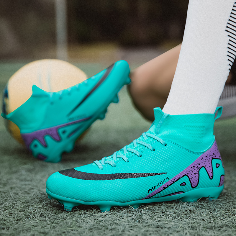 2025, neue Herren- und Damen-Fußballschuhe, Schüler gebrochen Nagel lang Nagel Kunstrasen-Wettkampf- und Trainingssportschuhe