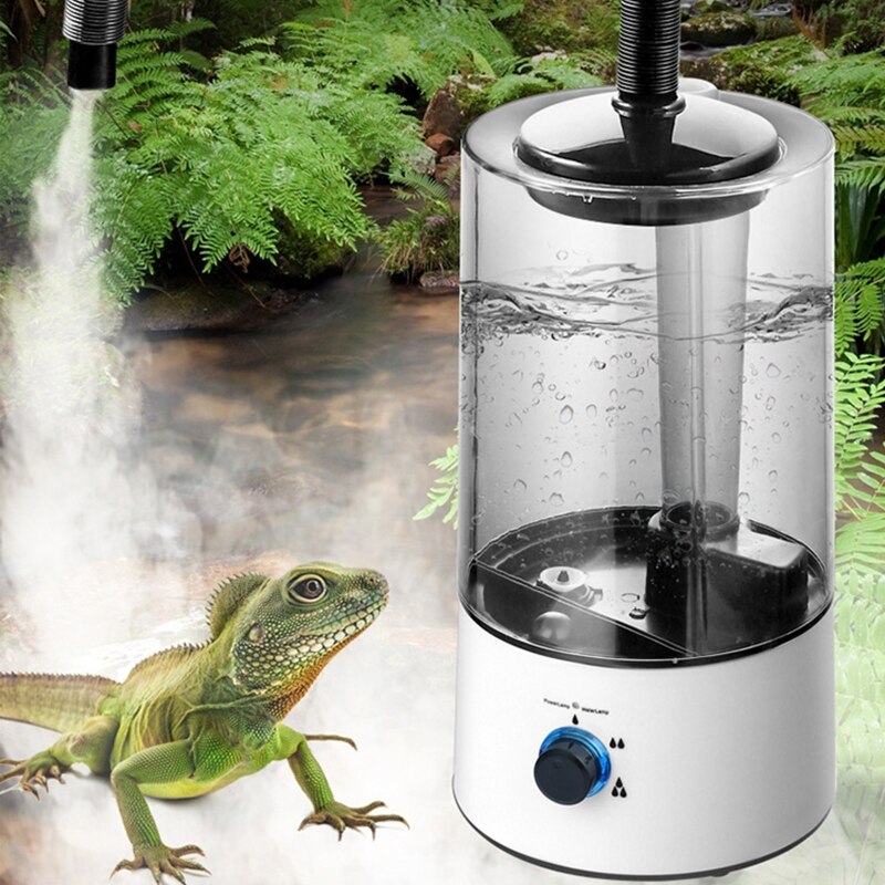 Terrarium Mist Reptile Humidifier Climbing Pet Box Humidifying Atomizer Water Tank Fog Machine for Snake Turtle Lizard
