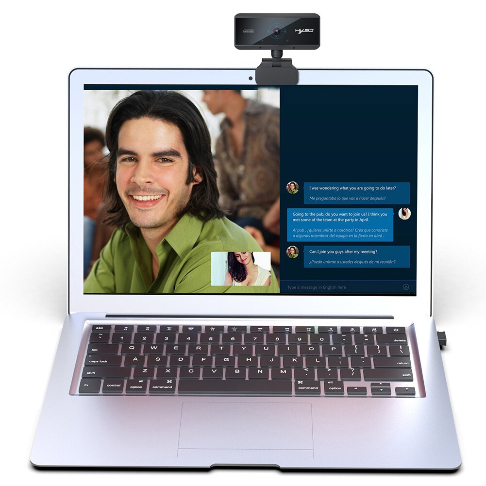 HXSJ S3 USB 1080P Auto-Focusing Webcam HD Camera with Built-in Microphone