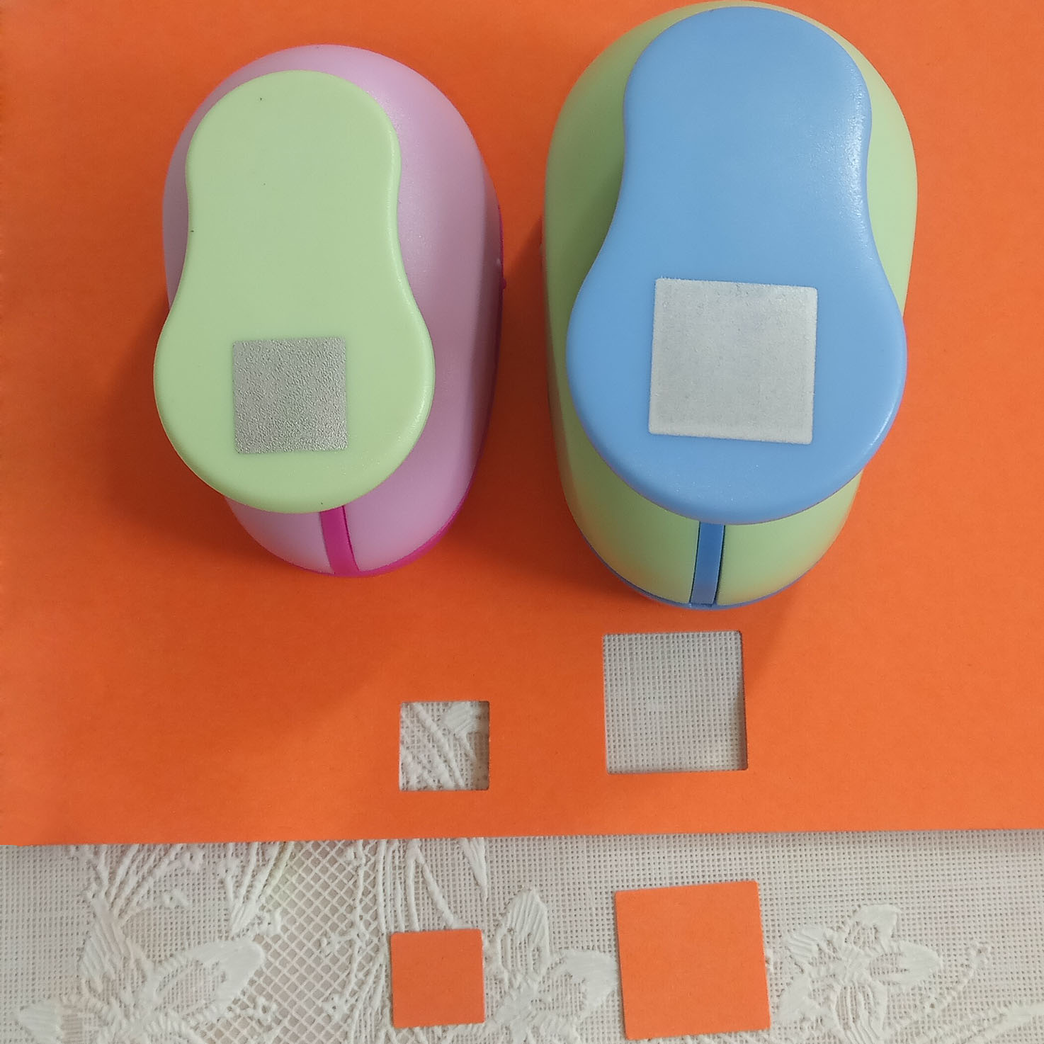 Perforadora de forma cuadrada para manualidades, cortador de papel de espuma EVA, perforadora de agujeros para manualidades, DIY, escuela, 18mm-53mm,