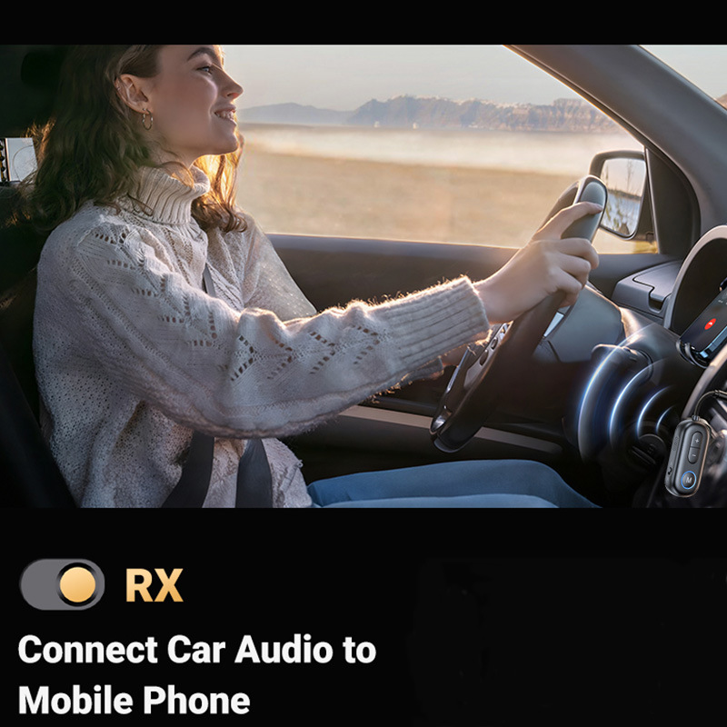 Receptor y transmisor de Audio Bluetooth 5,4, adaptador inalámbrico de música estéreo Hifi AUX de 3,5 MM con micrófono para coche, avión, TV, PC, altavoz