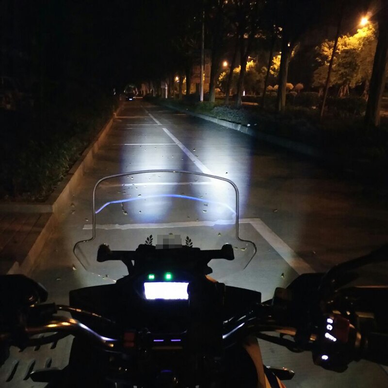Faro LED para motocicleta U7, luz LED para motocicleta U7, 12V, 125W, 7 colores de conducción para motocicleta, faro auxiliar con Motor superbrillante, Luz antiniebla para bicicleta, 2 uds.
