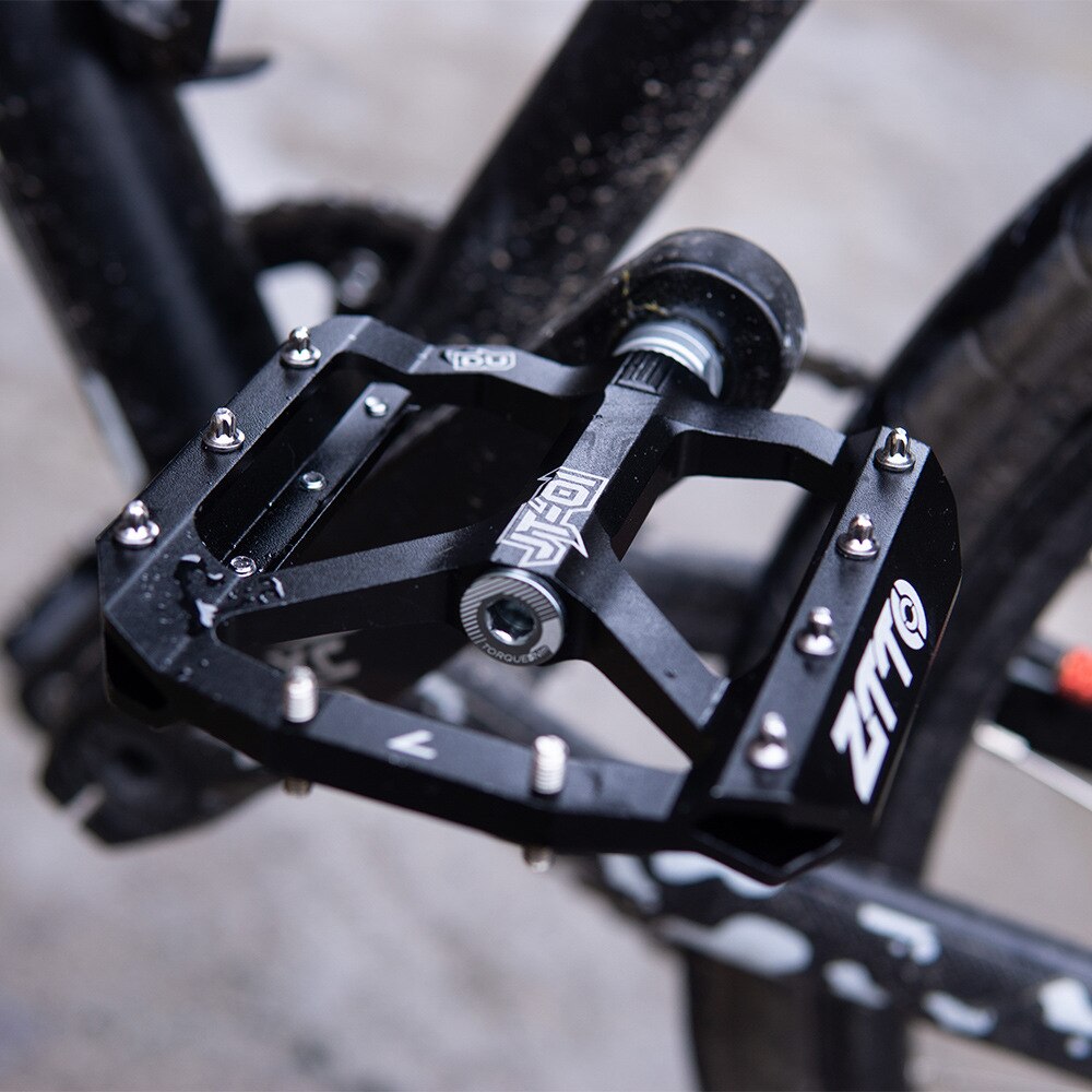 Pedales planos para bicicleta de montaña, pedales para bicicleta de montaña, pedales de plataforma ancha, accesorios para bicicleta de montaña, aleación de aluminio