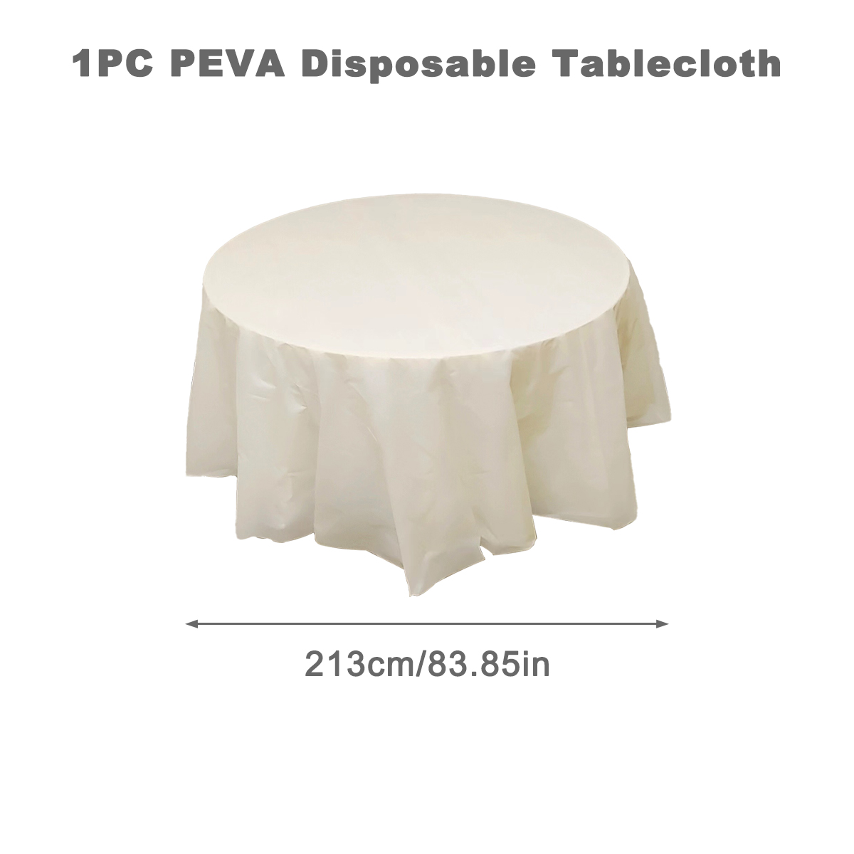 Einfarbige Einweg-Tischdecke, runde Tischdecke, nordische Tischdecke für Zuhause, Hochzeit, Geburtstag, Weihnachten, Party-Dekoration: Lila