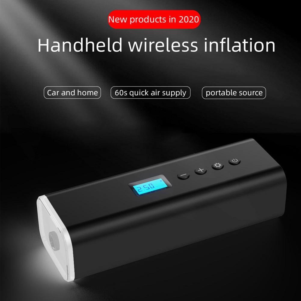 12.4V 150PSI Cordless Portable Tire Air Compressor Car 19.5W Air Pump Automatic Inflation Inflator With LCD Digital Display