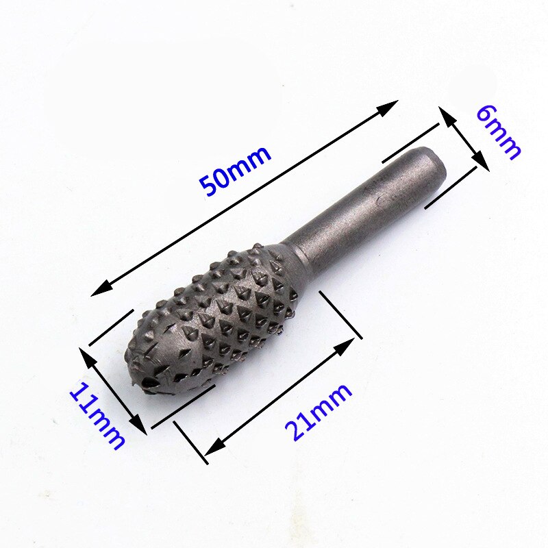 5pcs Wood Rasp File Drill Bits Rotary Set For Woodworking Carving Artifact Tool 6.35mm(1/4") Round Shank Burr