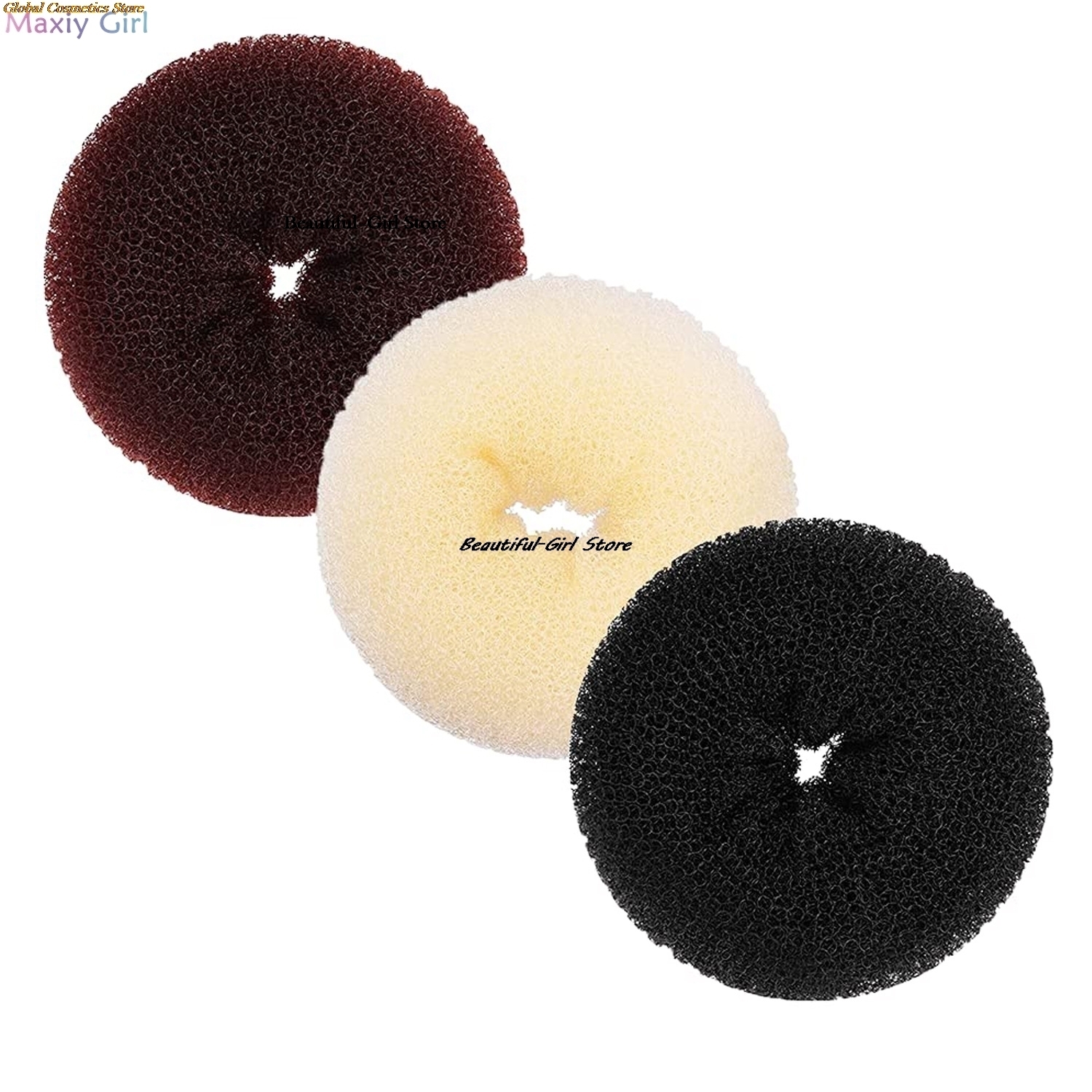 8 Hair Bun Donut Magic Foam Products Hairstyle Lazy Hair Accessories For Girls Women Lady Easy Big Ring Hair Styling Tools