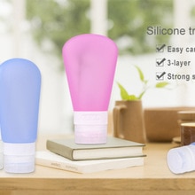 Outdoor travel portable shampoo shower gel silicone bottle cosmetic bottle Reusable Empty Boxes Home Travel Organizer Bottle