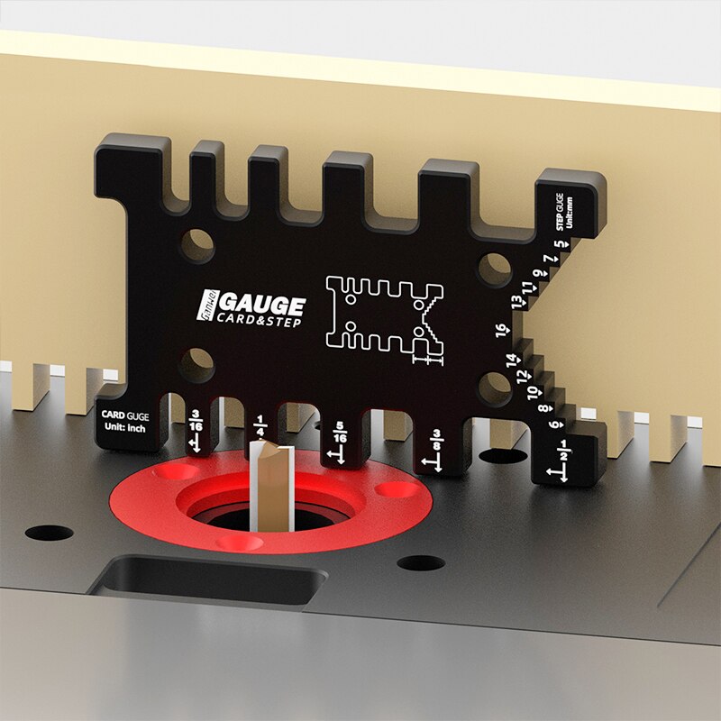 Router Tafel Insert Plaat Voor Houtbewerking Bankjes Tafelcirkelzaag Met Mijter Gauge Gids Aluminium Profiel Hek Schuiven Beugels: Aluminum Gauge