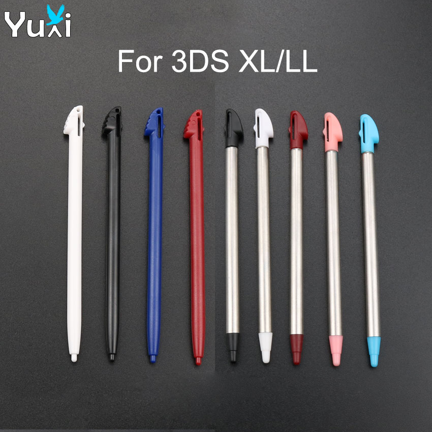 YuXi 2 stks/partij Plastic en Metalen Touch Screen Stylus Pen Voor Nintendo Voor 3DS XL LL Game Accessoires