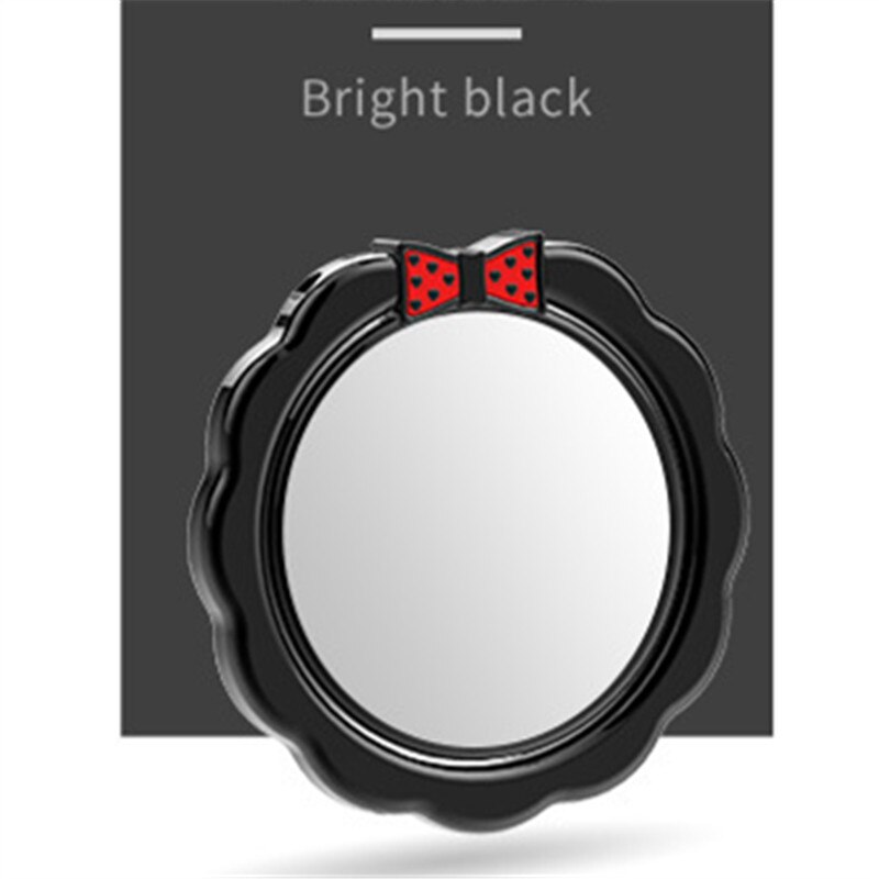 Pansy Butterfly Flower Ring Phone Holder Mirror Ring Phone Holder 360 Rotatable Finger Ring Holder Stand Mount Support Display: Black