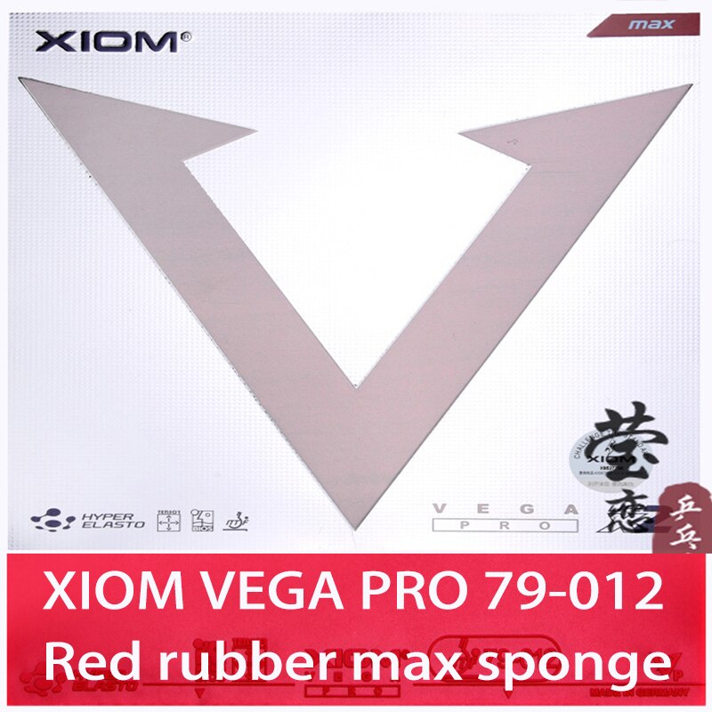 Original Xiom VEGA 79-012 table tennis rubber good astringent table tennis racket indoor sports racquet sports: 79-012 red max