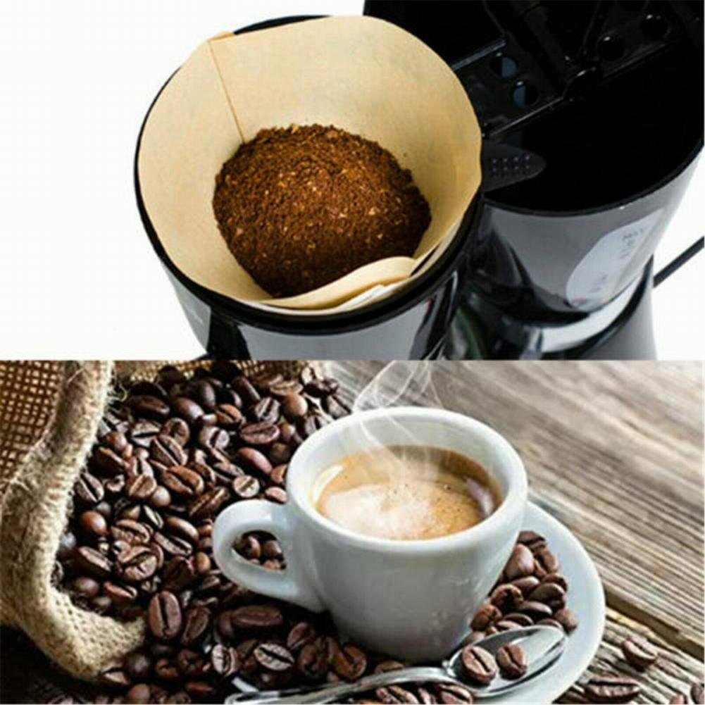 100Pcs carta da filtro per caffè a forma di cono carta da gocciolamento in legno originale naturale V60 filtro da caffè di ricambio per 2-4 persone