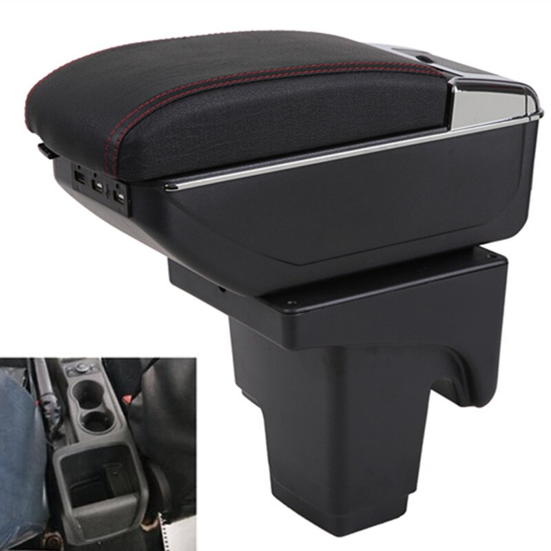 Pour Ford focus 3 accoudoir boîte magasin central contenu focus mk3 armres boîte avec support de verre cendrier avec interface USB modèle générique