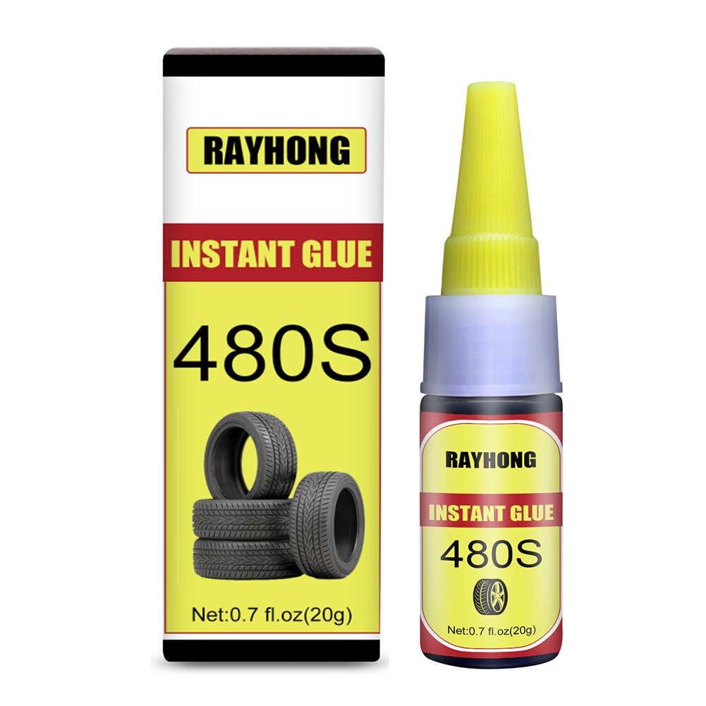 Colle adhésive pour réparation de pneus 480S, colle noire, joint pour fenêtre, haut-parleur, caoutchouc, colle pour calfeutrage