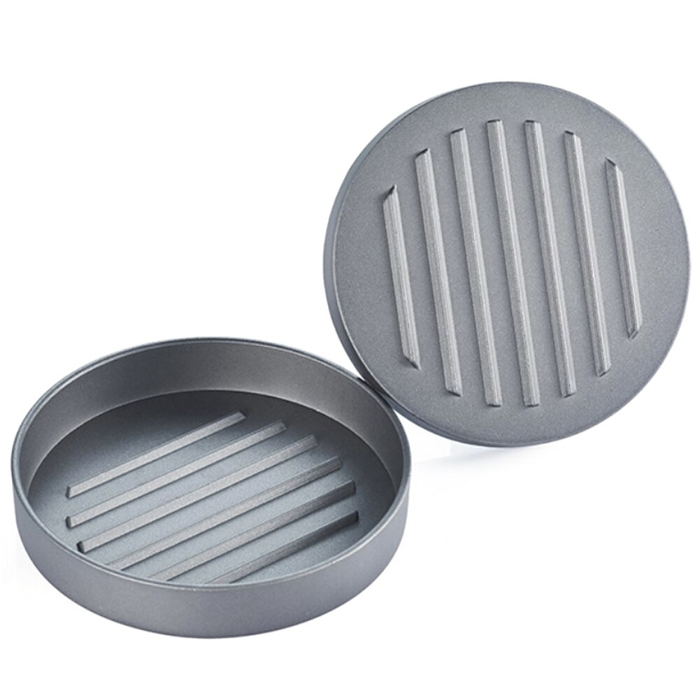 Runda non-stick hamburgare kött tortilla paj maker press kök matlagning verktyg