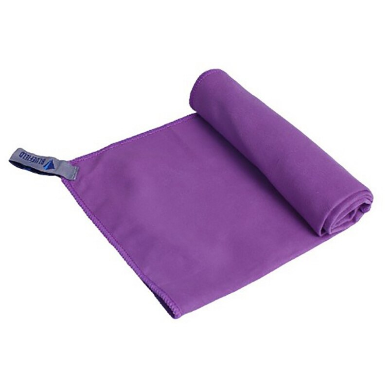 Quick Dry Swimming Towel Beach Towel Camping Towel Travel Gym Sports Bath Microfiber Towel: Purple