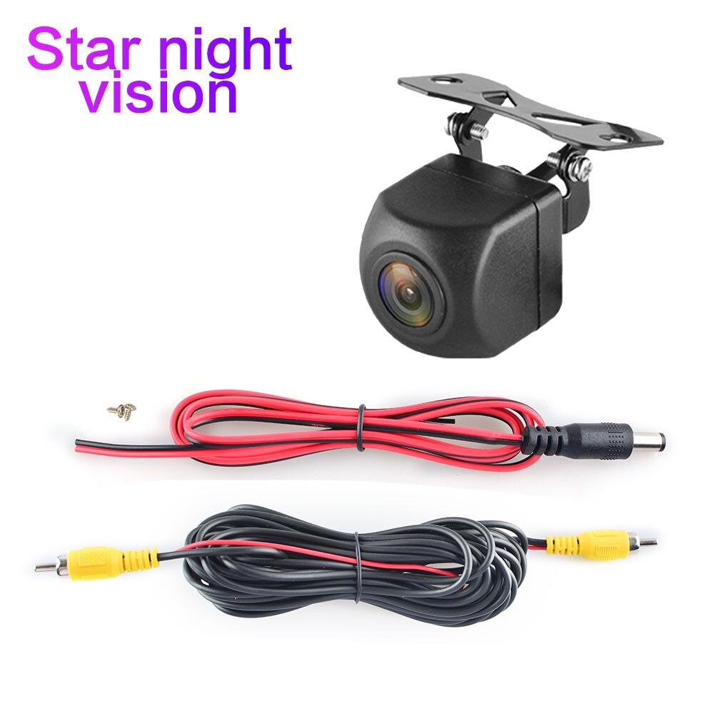 Car Back Reverse Camera 170 Degree LED HD Fisheyes 1080P Optional Rear View Camera Night Vision Parking Assistance Camera: Star night