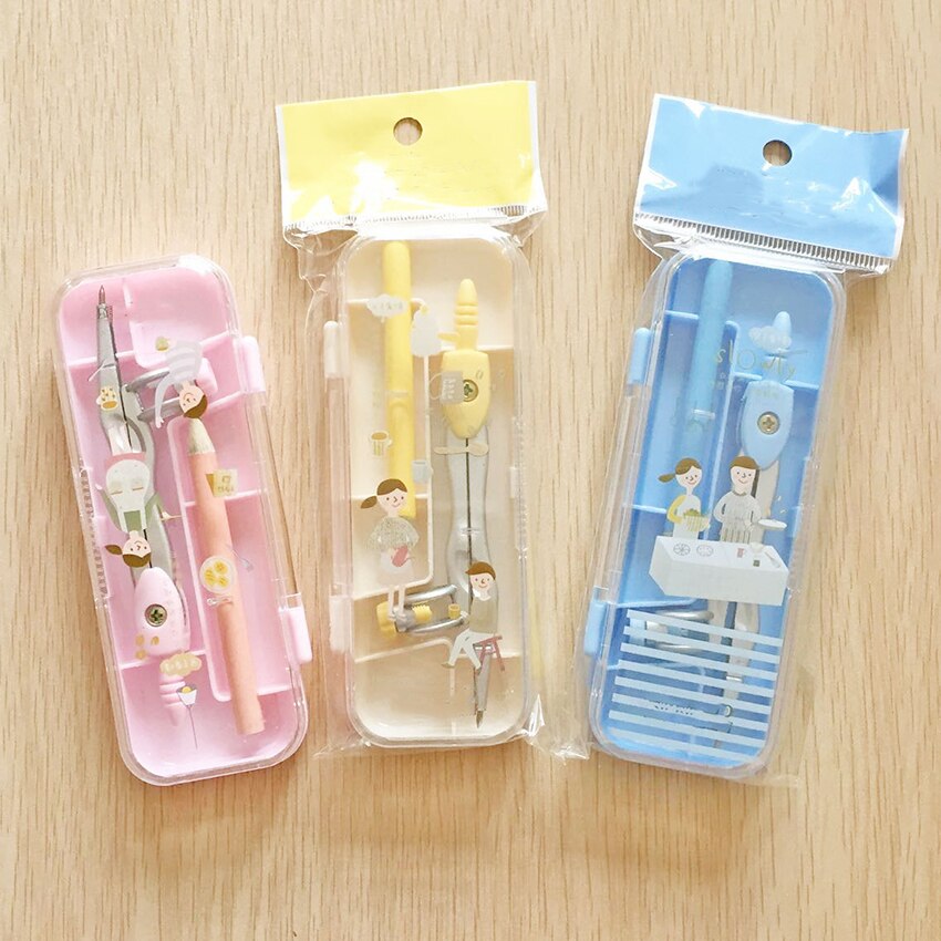 120mm Long Pencil Compass with Storage Box, Woodworking Compass, Metal Students Compass for Geometry, Drawing, Drafting