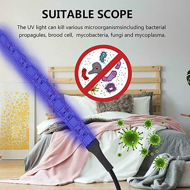 Intelligent Remote Control Disinfection Lamp With LED Germicidal Lamp Ultraviolet UVC Germicidal Lamp Mite Killing Disinfector