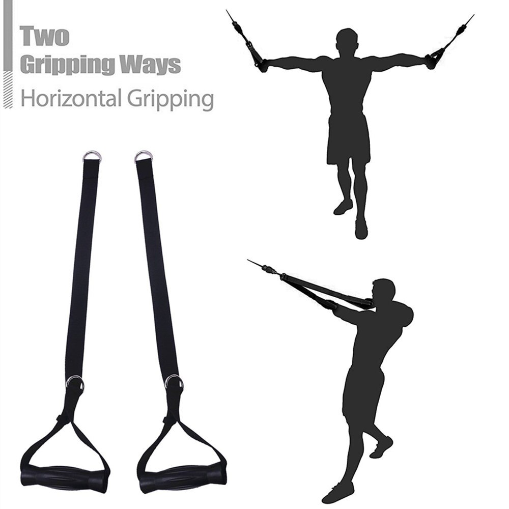 2 in 1 Multifunctional Adjustable Gym Handle Forearm Strength Training Workout Handle for Cable Attachments Pulley LAT Pull Down