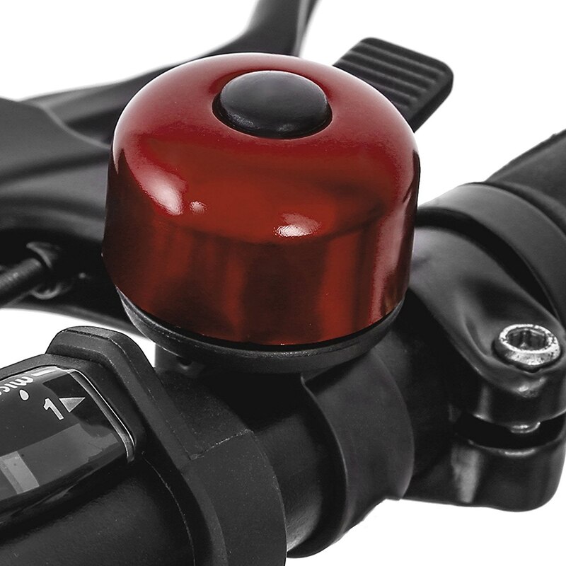 Vindprat cykelklockalarm cykel styr cykelklockalarm cykelhorn ring högt för cykelsäkerhet: Röd