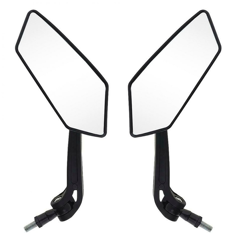 2 Stuks Universele Motorfiets Spiegel Achteruitkijkspiegel Achterkant E-Bike Stijlvolle Gemodificeerde Plated Motor Spiegels