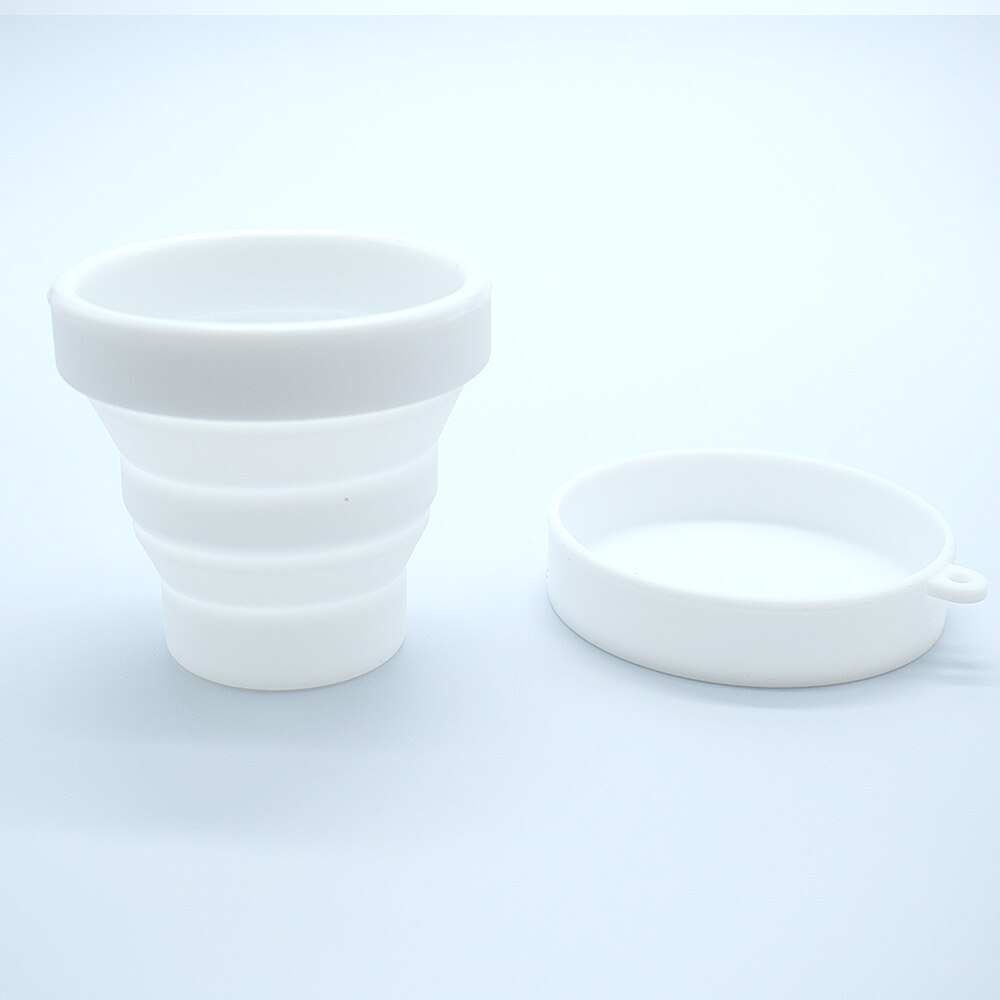 10 pièces pliable stérilisateur coupe coupe menstruelle Silicona Flexible menstruel stérilisant tasse Copa Mestrual Esterilizador pour femme: WHITE